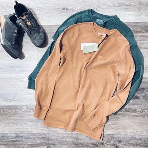 GOODFELLOW and CO | Men's Standard Fit Long Sleeve Crewneck Pocket T-Shirt